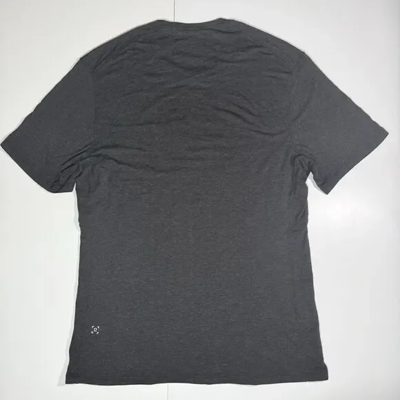 EUC Lululemon Love Is Love Charcoal Gray Cotton Short Sleeve T Shirt Mens Size M - Picture 4 of 9